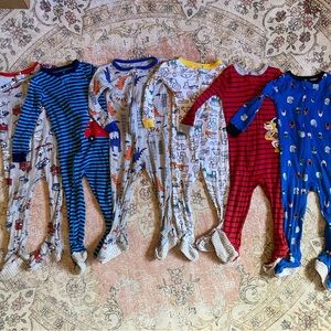 Boys pajamas clothing lot